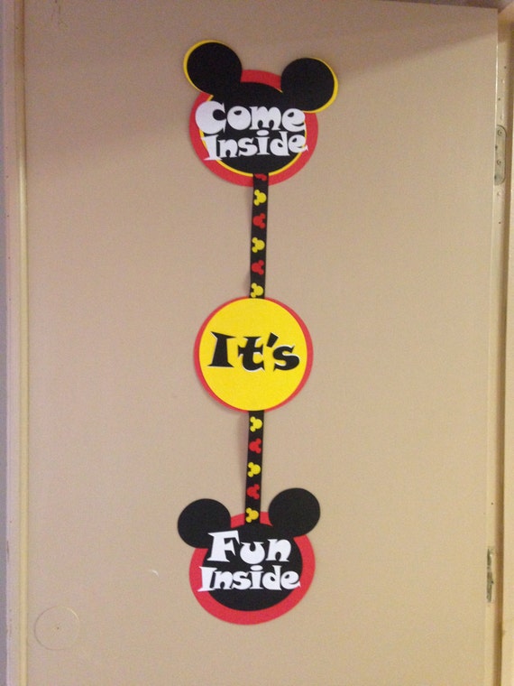 Mickey Mouse Clubhouse Sign Come Inside it's by VannessasCreations