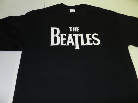 The Beatles T Shirt Tee 100% Cotton Black The Fab Four John