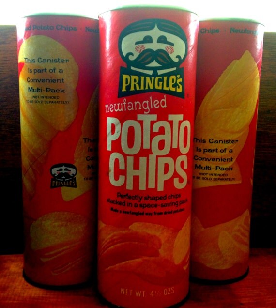 Items similar to Rare Pringles NewFangled Potato Chip Food Cans 1967 ...