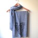 Mr. Darcy Proposal/Pride and Prejudice. American Apparel Hand Printed Scarf in Grey READY TO SHIP