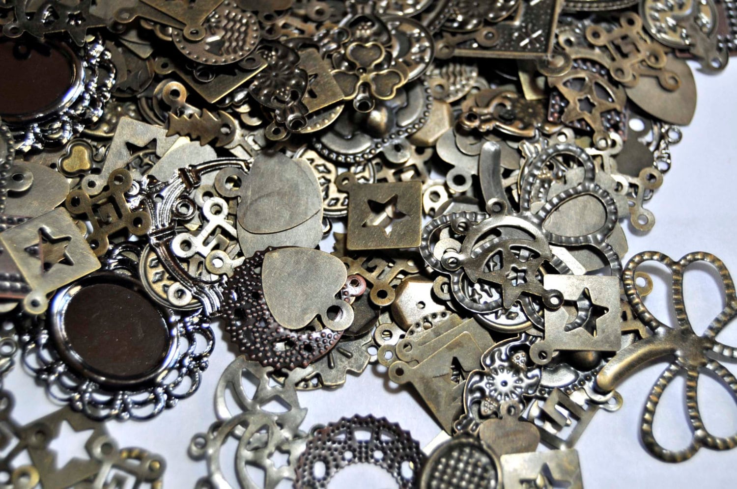 Large lot Filigree Metal Embellishments for ScrapbookingCard