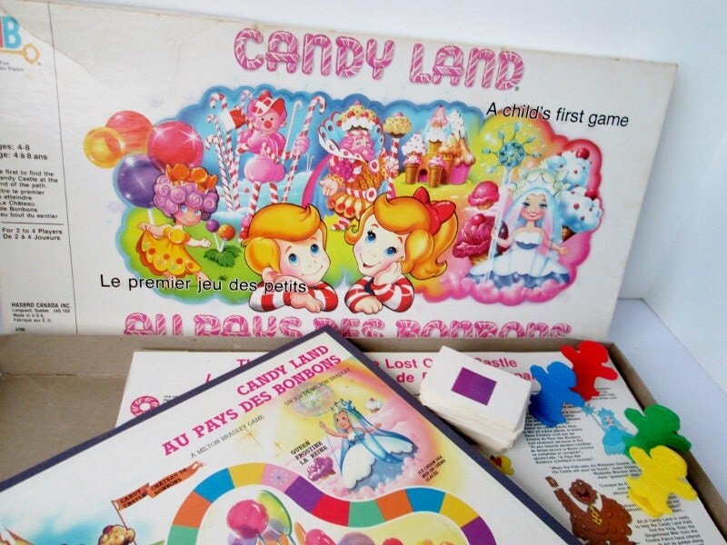 Candy Land 1984 Vintage Board Game Classic by Milton Bradley