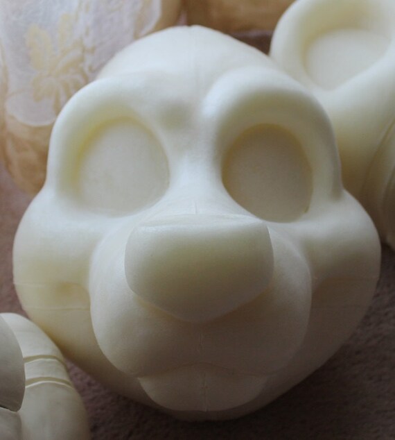 DIY expanding foam toony canine dog wolf by stuffedpandastudios