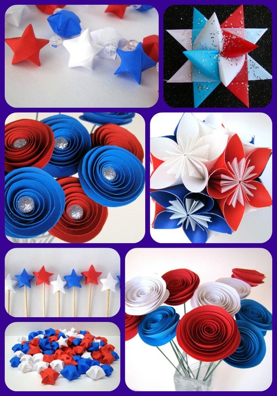 Patriotic Party Set Red White and Blue Party Decorations