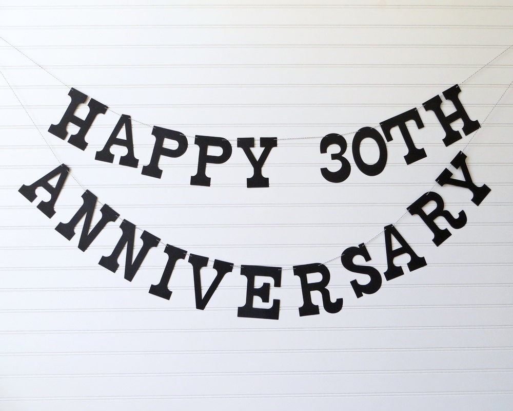 happy anniversary banner 5 inch letters by freshlemonblossoms