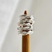 To Please The Moon - Five Sock and Lace Sterling Silver Stitch Markers with Holder - 3.25 mm (3 US) / 3.75 mm (5 US) - Open Edition