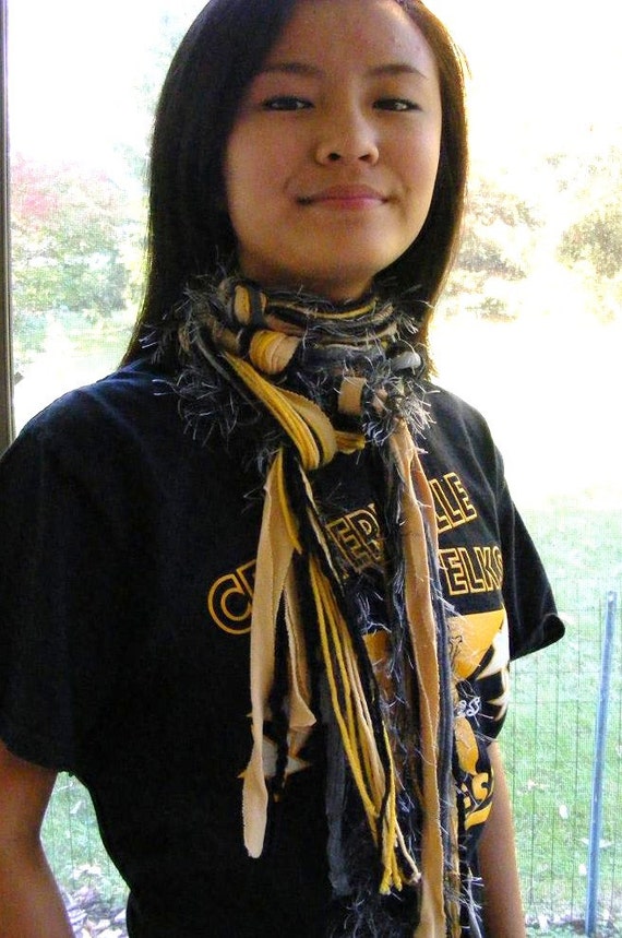 Spirit Wear Scarf Long Layered Knotted by meiguidesigns on Etsy