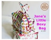 Jane's Little Boxy Bag PDF Easy Sewing Pattern and Tutorial INSTANT DOWNLOAD