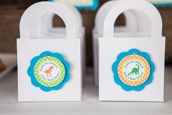 Dinosaur Baby Shower Favor Tags - Dinosaur Theme Baby Shower Decorations - Dinosaur Tags - Dinosaur Thank You Tags - Dinosaur Shower (12)