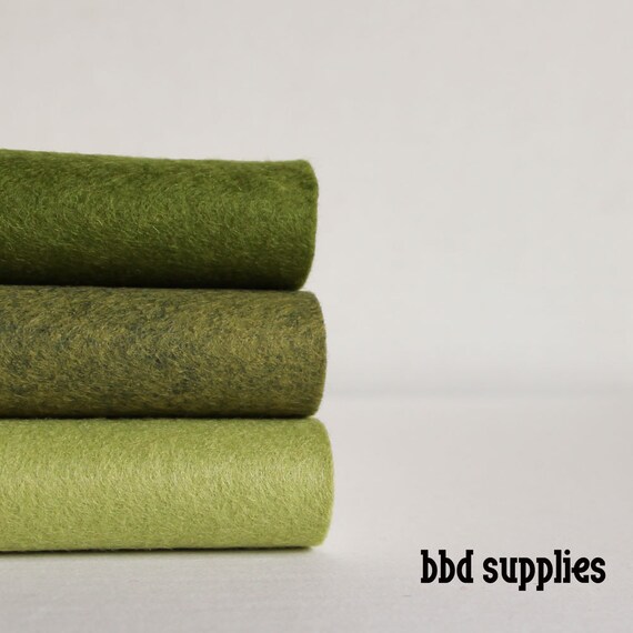 Greensleeves Wool Blend Felt Sheets 3 sheets