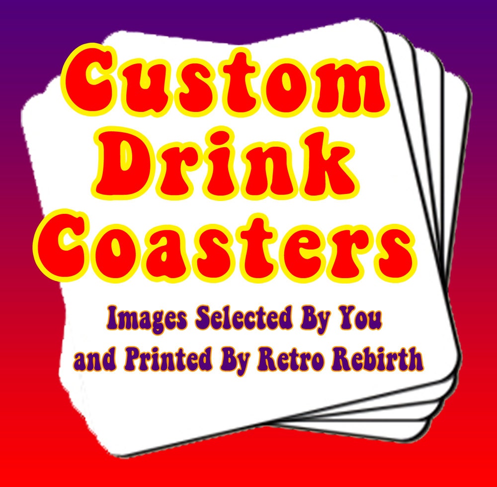 Coasters Custom Order Drink Coaster Set Personalized Drink