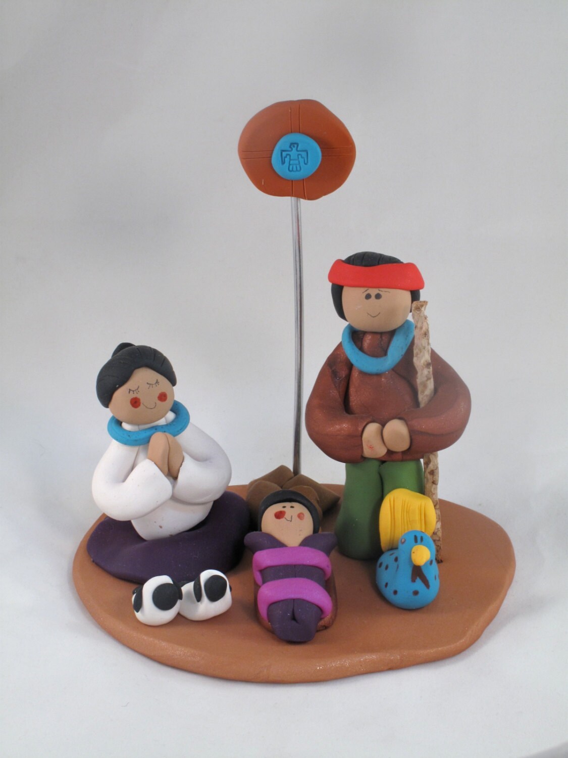 Navajo Nativity Creche Native American Nativity set Handmade