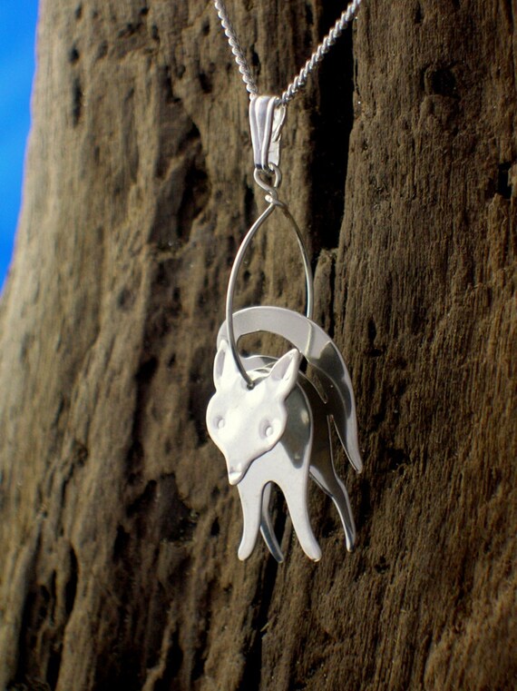 Fox Necklace Fox Pendant Fox jewellery Animal Jewelry