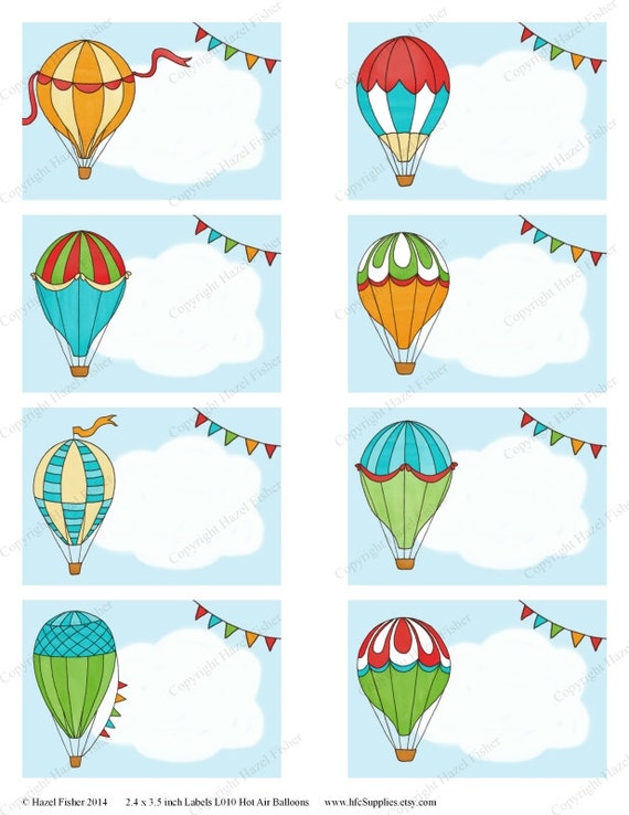 Hot Air Balloon Name Tags Printable Printable Word Searches