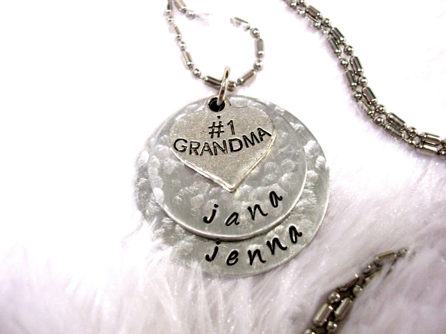 Grandma Necklace Personalized Jewelry Hand Stamped Jewelry