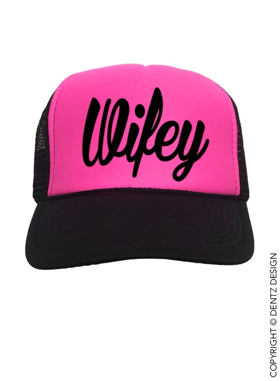 Wifey Hot Pink and Black Trucker Hat