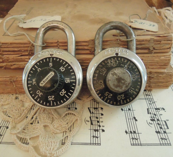 Two Vintage Master Lock Combination Locks / by AloofNewfWhimsy