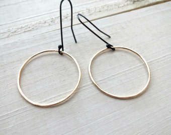 Small gold hoops, thin gold hoops, small hoops, gift for her, gold, dainty earrings