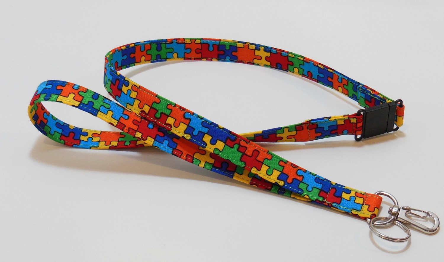 Autism Awareness Breakaway Lanyard Lanyard ID by belleadees