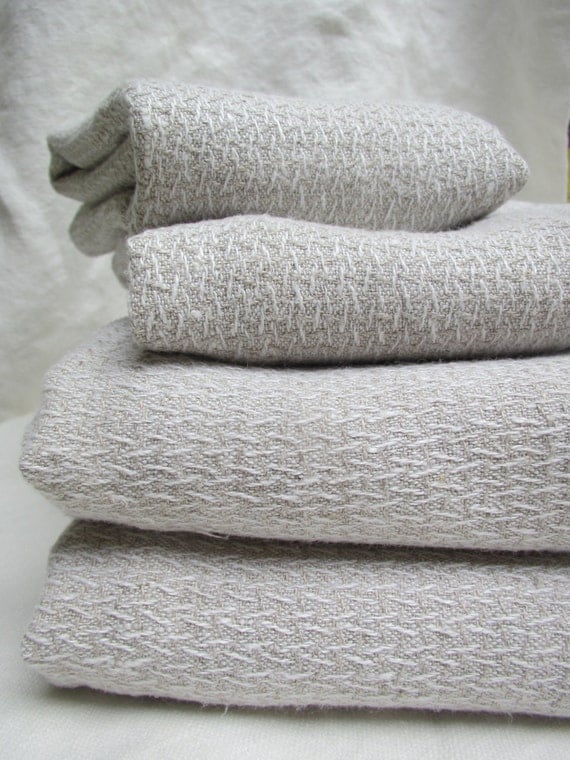 Romanian Hemp Bath Towels Set of Two Towels Lustrous and