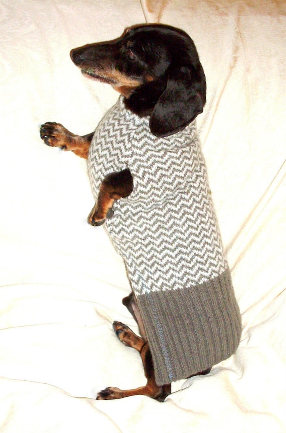 Dachshund sausage small dog sweater warm and soft handmade