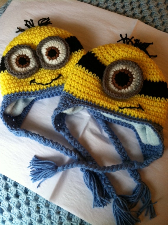 hat crochet animal pattern newborn Baby Hat, Hat Hat, Winter Hat, Crochet Minion Hat, Baby Newborn Hat,