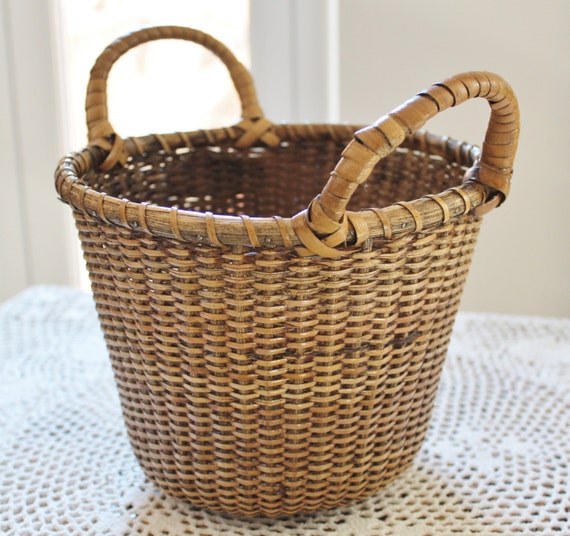 Nantucket Style Basket with Two Handles