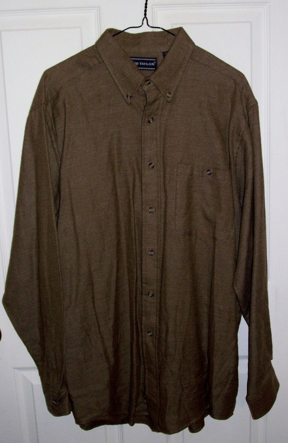 Vintage Men's Flannel Shirt by David Taylor Extra Large