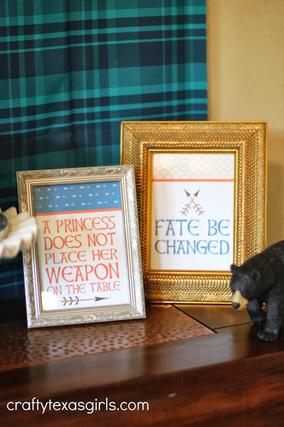 BRAVE {Inspired} Decorative Signs - BRAVE Party - Party Supplies Il_570xn