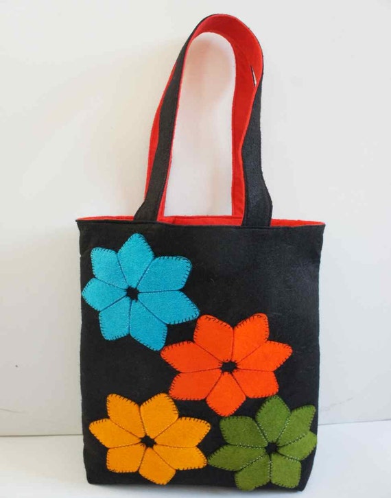 small felt bag