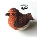 Robin Crochet Pattern / Crochet Bird Pattern / Crochet Christmas Decoration / Christmas Crochet Pattern