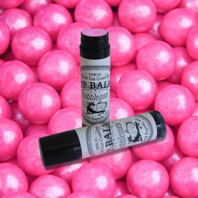 BUBBLEGUM Lip Balm Pink Bubblegum and by BlackCatCreatives