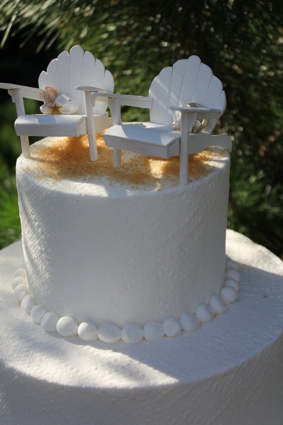 Items similar to Beach Theme Wedding Cake Topper 