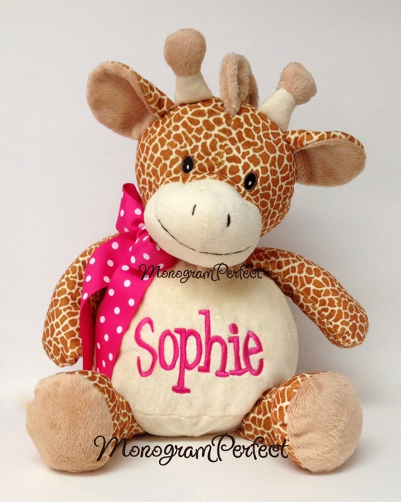 personalized giraffe stuffed animal