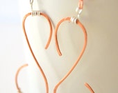 The S Earrings - Hammered and Wire Wrapped