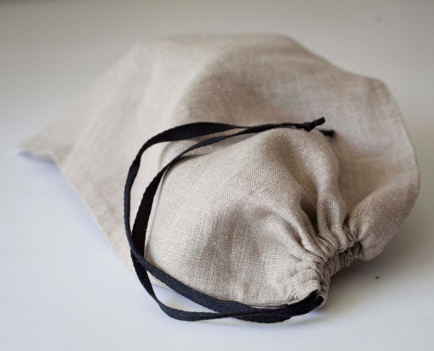 Linen bread bag Reusable keeper Bread bags Natural by HopsDesign