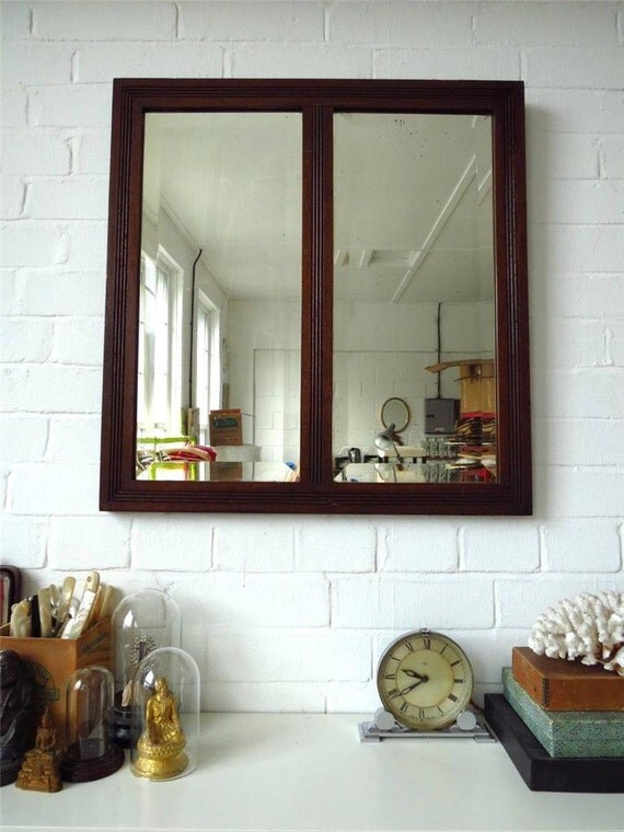 Vintage Extra Large Art Deco Wall Mirror with by uulipolli on Etsy