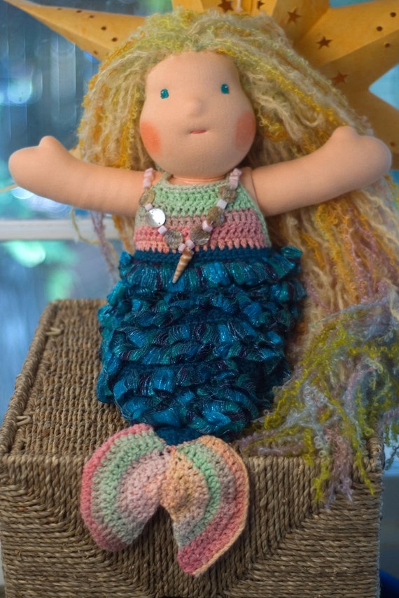 Crochet Pattern Mermaid Tail for 16 doll or Newborn