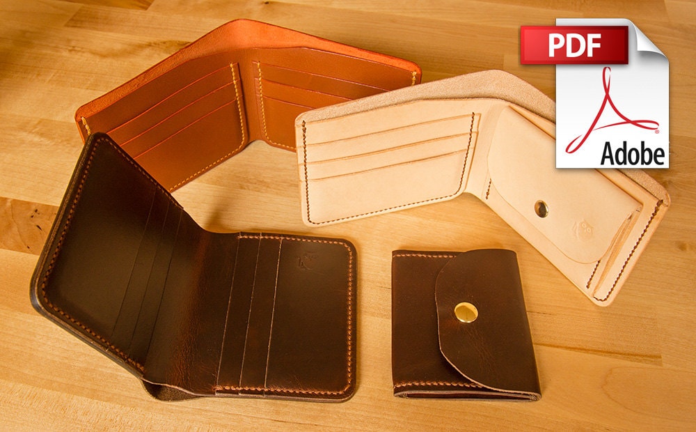 Build Along Leather Pattern 2: Coin and Card Wallets