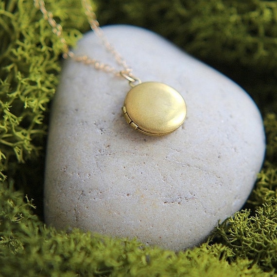 Personalized Locket Necklace Initial Locket by JewelleryJKW