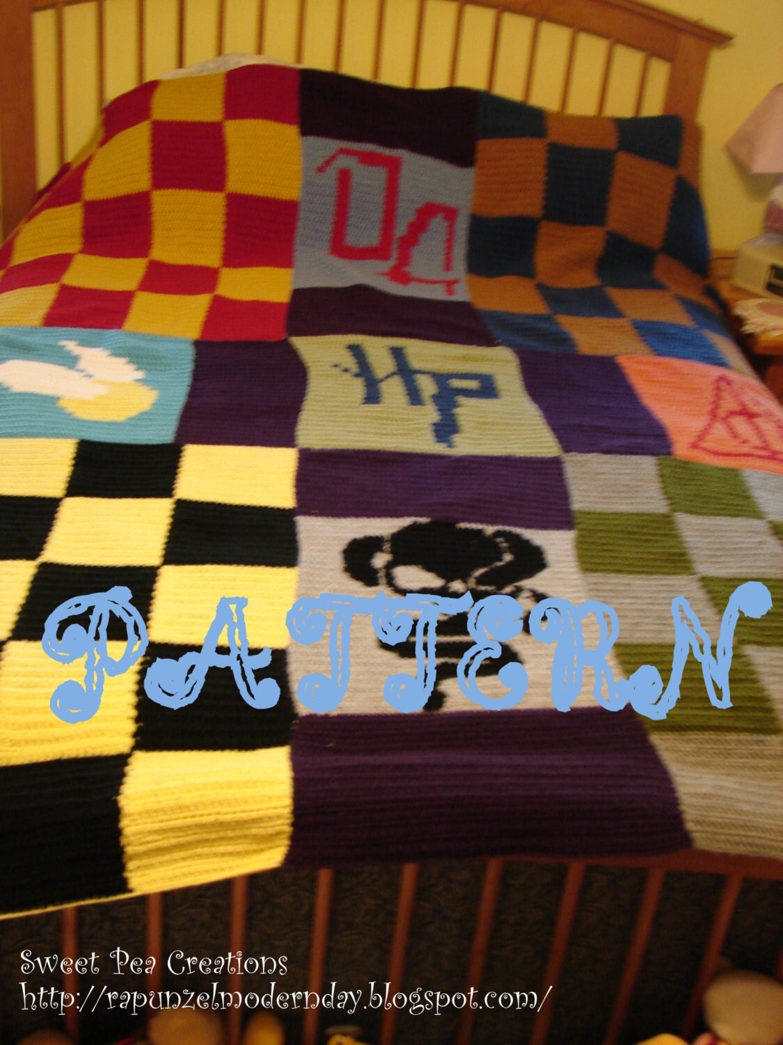 Harry Potter Bedding Pattern Harry Potter Blanket Crochet Quilt Throw