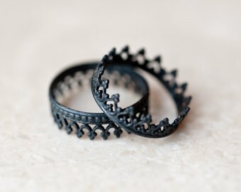 Ring Queen and King Oxidized Silv er Rings - SFEtsy, Love ...
