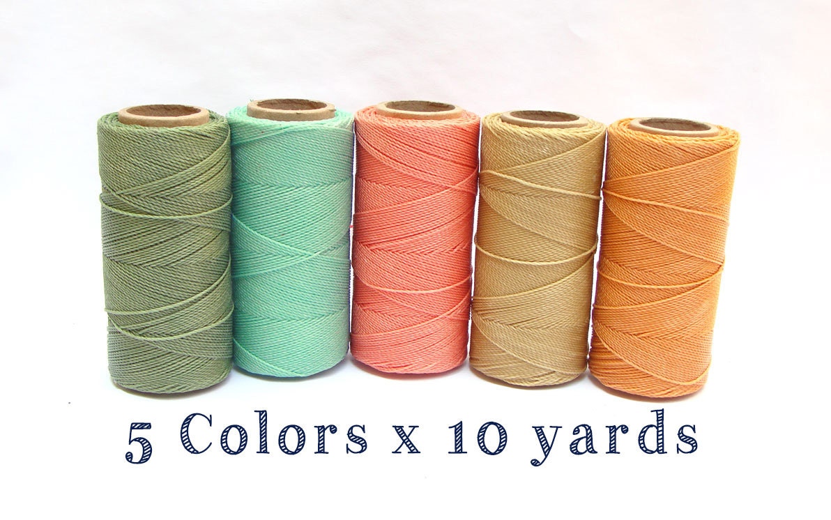 Uncategorized Macrame Twine waxed cord linhasita macrame polyester thread