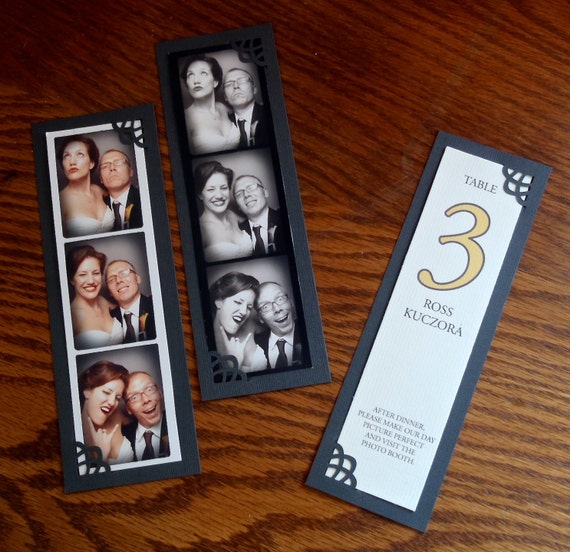 Photo Strip Frame with Place Card Insert by LKCustomCreations