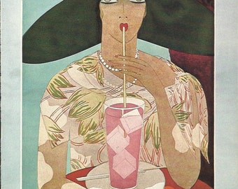 vogue magazine cover 1926 by meserole lady drinking straw fashion illustration vogue poster art deco home - Vogue Decor Magazine vogue magazine cover 1926 by meserole lady drinking straw fashion illustration vogue poster art deco home - Vogue Decor Magazine