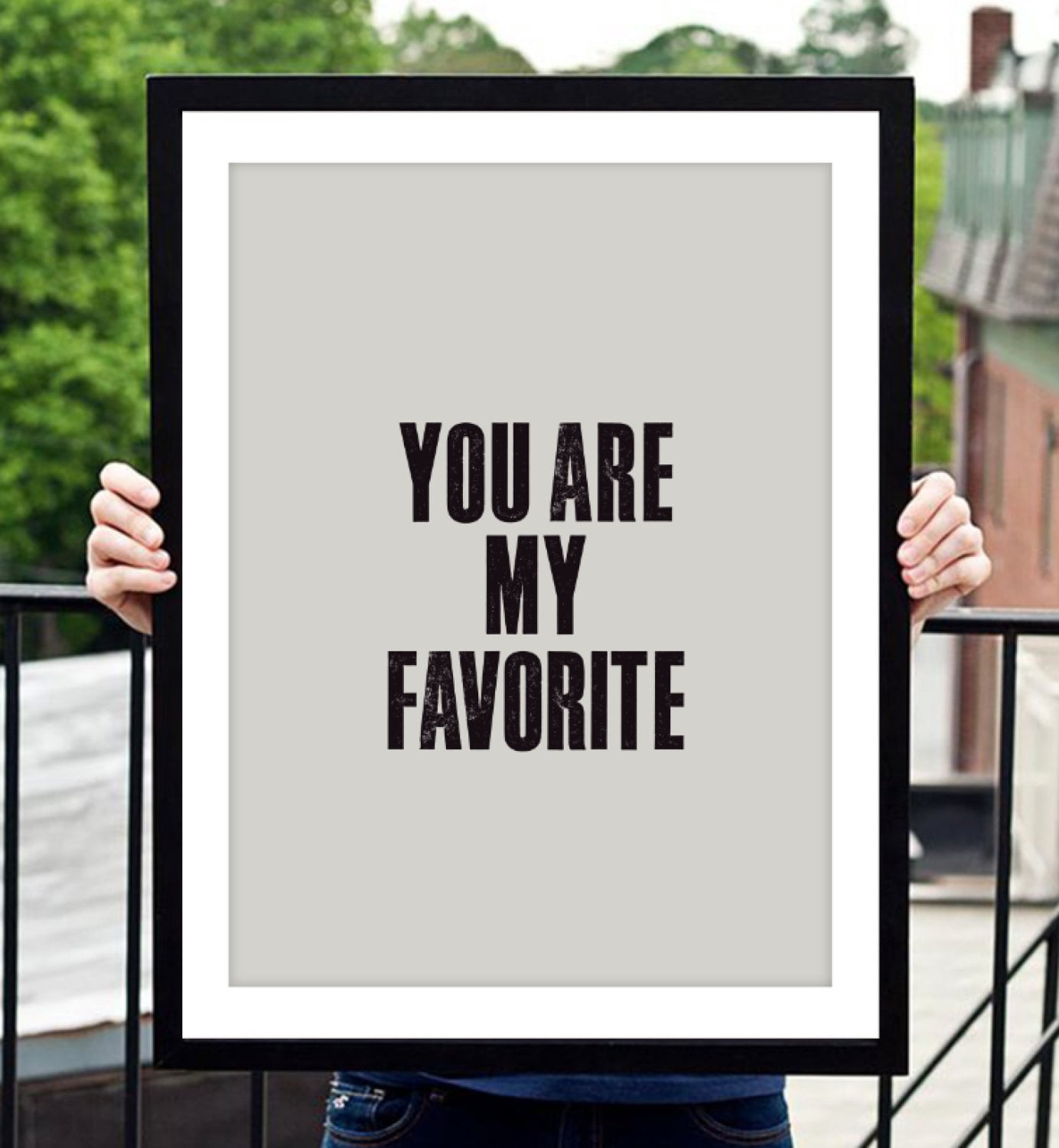 Typography Poster Motivational Print You Are by TheMotivatedType