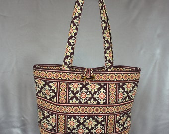 Vintage Vera Bradley purse global pattern shoulder bag from the 80's ...