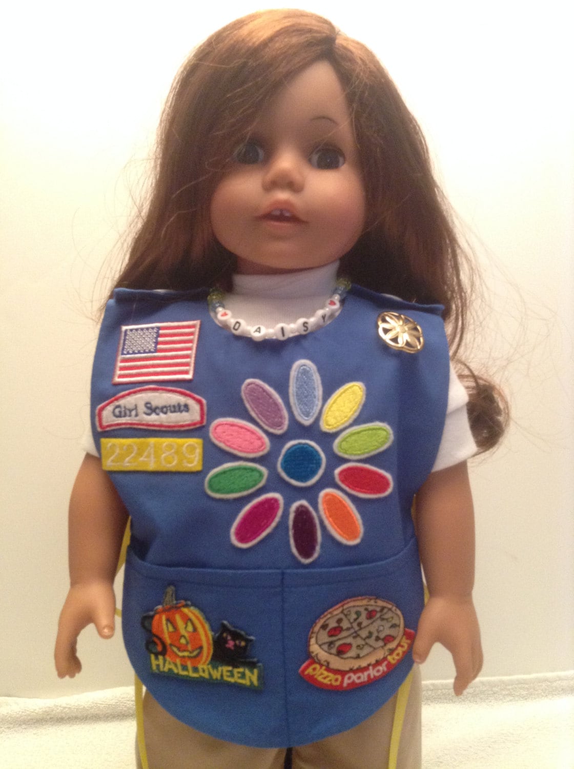 Daisy Girl Scout Tunic Fits any 18 & 15 Doll