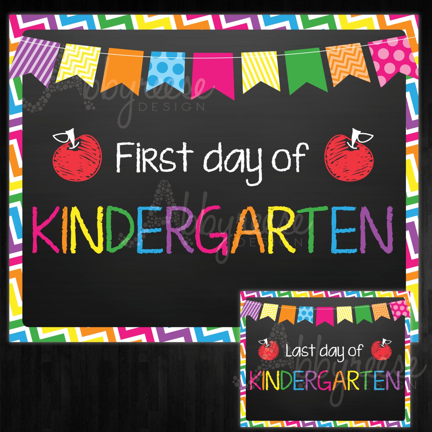 first day of kindergarten sign 2016 free
