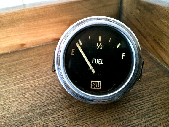 Vintage Stewart Warner Fuel Gas Gauge Made in U.S.A.